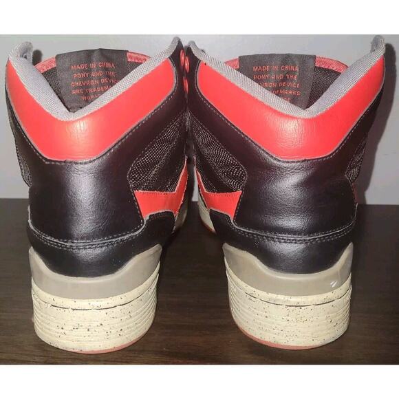 Pony M-100 Hi Black Red Men Size 12 Vintage main image 4